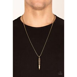 Mysterious Marksman Brass Necklace (467)
